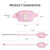 YOOLIFE Initial Crossbody Bag | Fanny Pack Birthday Gifts for Daughter Sister Friends | Gifts for Teen Girls | Personalized Gift for Women | Belt Bag Fanny Pack Trend Stuff Pink H view 3