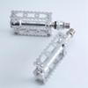 Folding Bike Silver Pedals 9/16 inch esy Pedal Compatible with Brompton Pedals Quick Release Left view 4