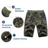 Setwell Drawstring Camouflage Sweat Shorts for Men Army Fatigue Camo Gym Workout Running Shorts with Zipper Pocket view 4