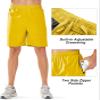 NORTHYARD Men's Athletic Running Shorts Quick Dry Workout Shorts Lightweight Sports Gym Basketball 7"/ 9"/ 5" Tennis Hiking Exercise Yellow-7 inches 2XL view 4
