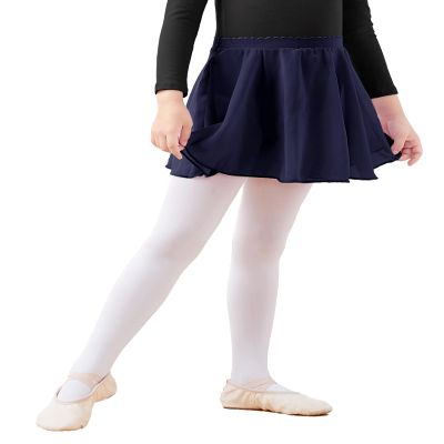Avrigirl Navy Little Girls Ballet Skirts Chiffon Kids Pull on Ballet Skirt for Leotards