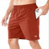 NORTHYARD Men's Athletic Running Shorts Quick Dry Workout Shorts Lightweight Sports Gym Basketball 7"/ 9"/ 5" Tennis Hiking Exercise REDCLAY-7 inches L view 3