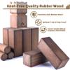 ApudArmis Kubb Yard Game Set, Viking Chess Outdoor Clash Toss Yard Game with Carrying Case - Rubber Wooden Backyard Lawn Games Set for Teenagers Adults Family(Brown) view 2
