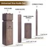 ApudArmis Kubb Yard Game Set, Viking Chess Outdoor Clash Toss Yard Game with Carrying Case - Rubber Wooden Backyard Lawn Games Set for Teenagers Adults Family(Brown) view 3