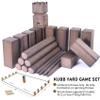ApudArmis Kubb Yard Game Set, Viking Chess Outdoor Clash Toss Yard Game with Carrying Case - Rubber Wooden Backyard Lawn Games Set for Teenagers Adults Family(Brown) view 4
