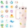Bluwing 20 Pcs 3D Stickers for Stanley Cups, Water Bottles and Tumblers, Stickers for Girls and Adults,Waterproof Stickers for Hydroflask, YETI(Style 3 view 1