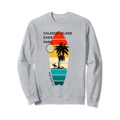 Caladesi Island State Park Florida Surfboarders Surfers Sweatshirt