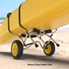 YXCUSAM Kayak Trolley, Canoe Cart, Multi-Purpose Paddle Board Transport Trailer, Suitable for Outdoor, Seaside view 2