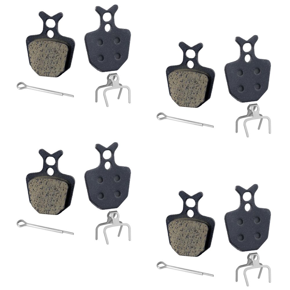 4 Pairs Bike Brake Pads, Excellent Performance Mountain Bike Disk Brake Pads Replacement Compatible with Giant DA6 DA7 DA8, for Formula The One ORO K18 K24