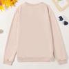 ZAXARRA Mommy and Me Matching Outfits Long Sleeve Crewneck Pullover Tops Mama Sweatshirt Mama and Mini Clothes (Beige,Mom,Large) view 4