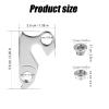 Bicycle Derailleur Hanger, Aluminum Alloy Bike Tail Hook Bike Replacement Hanger Compatible with Gt Aggressor Avalanche KHS Timberline Kestrel Kettler Mongoose WG008-SL Rear Derailleur view 2