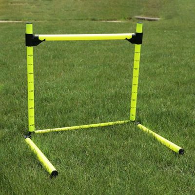 CMYUN Small Agility Hurdles Trainer Set, 10-60cm Adjustable Training Hurdles for Kid, Portable PVC Track & Field Hurdles, for Horse Dog Jump Training(5pcs)