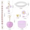 7PCS Stanley Cup Accessories - Including Straw Cover, Silicone Boot, Hand Strap, 4 Purple Charms for 40oz & 30oz Stanley Tumbler view 2