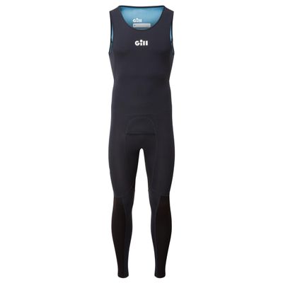 Gill Mens ZenLite 2.0 Long John Wetsuit - Lightweight Super Stretch Neoprene with 50+ UV Sun Protection (Navy, L)