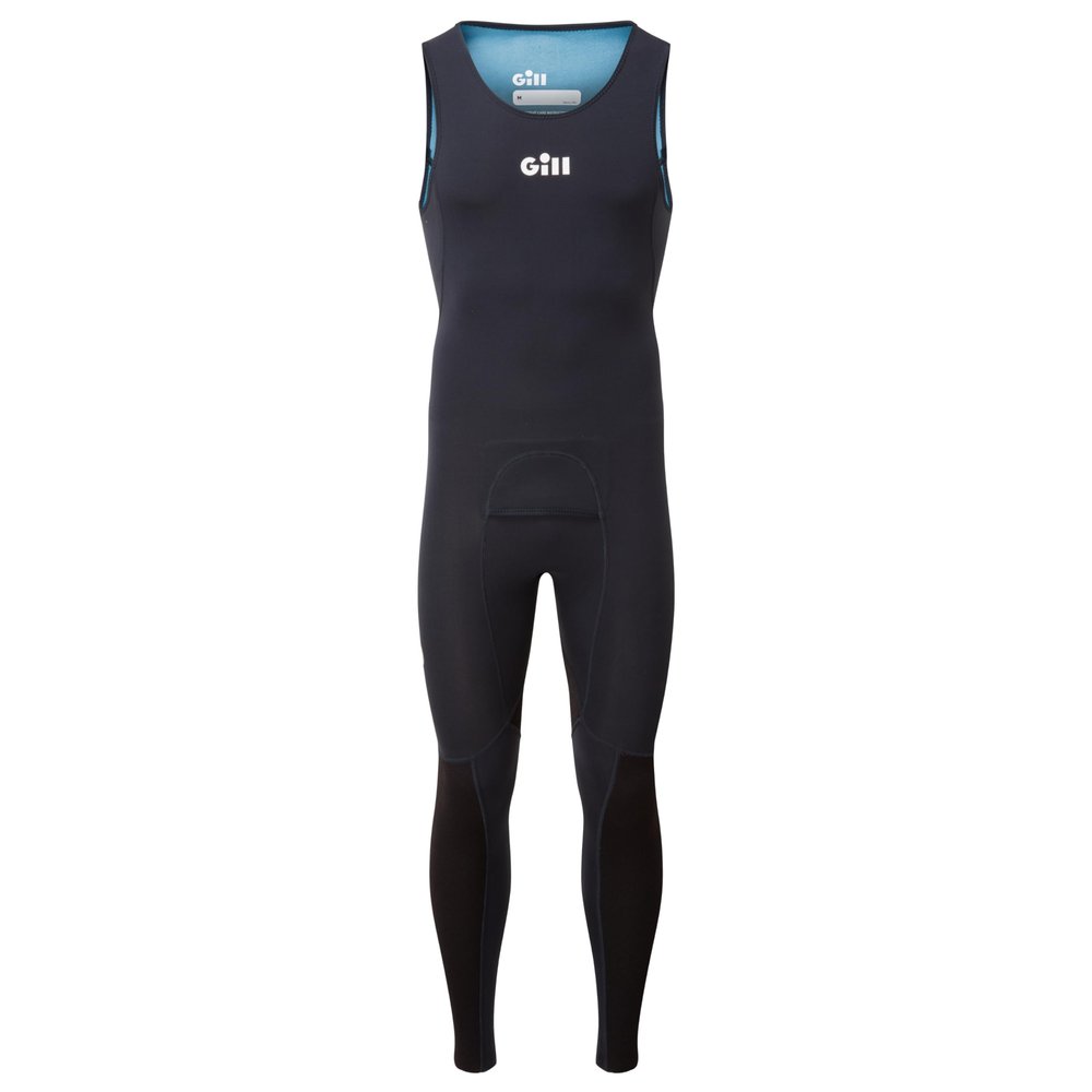 Gill Mens ZenLite 2.0 Long John Wetsuit - Lightweight Super Stretch Neoprene with 50+ UV Sun Protection (Navy, L)