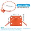 PQGKOBR Basketball Solid Rim,Basketball Net,Heavy Duty Basketball Flex Rim Goal Replacement with Net,18" Indoor and Outdoor Hanging Basketball Hoop view 3
