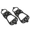 Zerone 8Tooth Stainless Steel Snow Walking Crampons, Antislip Ice Shoes Spikes Covers with High Flexibility, Suitable for Mountaineering, Hiking, M Size 35-40, L Size 41-46 (M) view 1