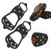Zerone 8Tooth Stainless Steel Snow Walking Crampons, Antislip Ice Shoes Spikes Covers with High Flexibility, Suitable for Mountaineering, Hiking, M Size 35-40, L Size 41-46 (M) view 3