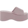 Wild Pair Womens Nylaap Faux Leather Slip On Wedge Sandals Pink 9 Medium (B,M) view 2