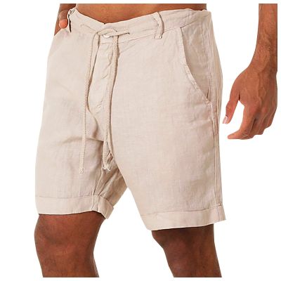 Men's Cargo Shorts Elastic Waist Cotton Sports Shorts Casual Loose Outdoor Lightweight Work Summer Short with Pockets