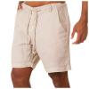 Men's Cargo Shorts Elastic Waist Cotton Sports Shorts Casual Loose Outdoor Lightweight Work Summer Short with Pockets view 1