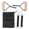 TUEQE Fitness Rings, Wooden Gymnastic Rings Portable Pull Up Handles Arm Strength Trainer with Storage Bag for Outdoor Home Gym for Crossfit Strength Workout Training Pull Ups view 1