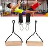 TUEQE Fitness Rings, Wooden Gymnastic Rings Portable Pull Up Handles Arm Strength Trainer with Storage Bag for Outdoor Home Gym for Crossfit Strength Workout Training Pull Ups view 2