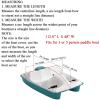 112.6" L X48 W Paddle Boat Protector,420D Pedal Boat Covers Waterproof Sun Dustproof UV Resistant Paddle Boat Cover Paddle Board Covers for Outdoor Storage(Gray) view 2
