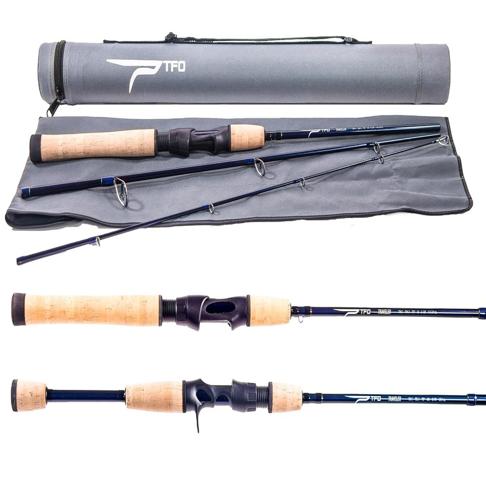 7' MH 3 pc. Traveler Casting Rod w/Case