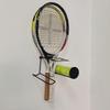 Gloperti Tennis Racket holder Metal Wall Mounted Tennis Racket Storage Rack For Tennis Badminton Paddel Racket And Tennis Balls Black Colour view 4