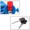 DOUYUANSHI Bike Lock, Bike Lock Alloy Anti-Theft Strong Security Chain Lock Mount Bracket Bike Lock Bike Lock with Keys Hamburg-Lock(Blue) view 3