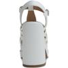 Wild Pair Womens Orlah Faux Leather Platform Block Heels White 9.5 Medium (B,M) view 3