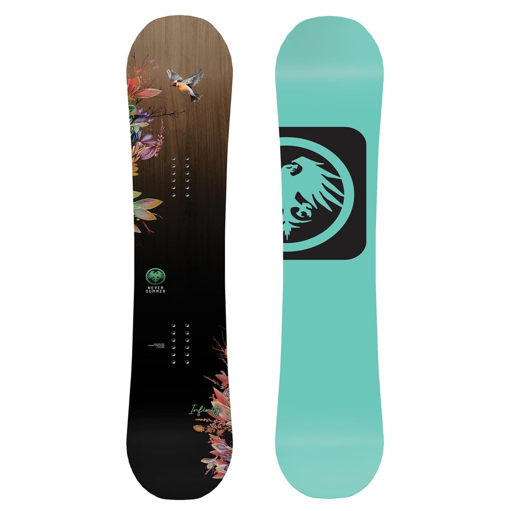 Never Summer Infinity Women's All-Mountain Snowboard (2025, 142)