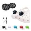 2 Pcs Rechargable Clip on Clog Headlights Lights Flashlights for Shoe,Waterproof Hands Free Flashlights with 3 Light Modes,Clip on Shoe Light Attachment Charm, Accessories for Camping,Cycling,Walking