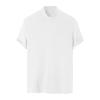 Uillui Men's Mock Turtleneck Sweater Short Sleeve Casual Basic Pullover Undershirts Baselayer Cotton Stretch Mock Neck Tee White view 3