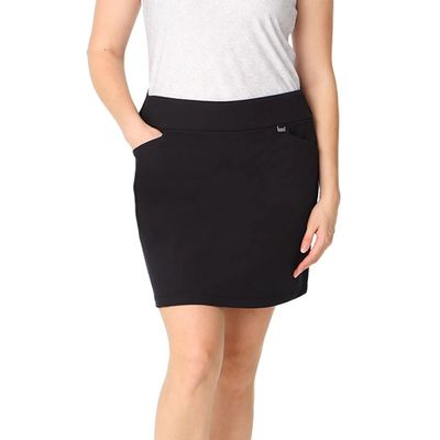 Greg Norman Skorts for Woman - Tennis Skorts - Golf Skorts (Black, S), Small Short