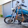WP West Path Motorcycle Bedroll/Cowboy Bedroll  Waxed Canvas Blanket with Vegan Leather Strap, Waterproof Backing, Roll-Up Blanket Carrier (Blue/Grey w/Strap) view 2