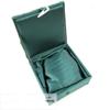 Only My Live Home Filling Cotton Square Bracelet Storage Boxes Women Bangle Gift Jewelry Boxes Chinese Silk Brocade Fabric Packaging Box (green, External size 3.94x3.94x1.77 inch about) view 2