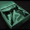 Only My Live Home Filling Cotton Square Bracelet Storage Boxes Women Bangle Gift Jewelry Boxes Chinese Silk Brocade Fabric Packaging Box (green, External size 3.94x3.94x1.77 inch about) view 3