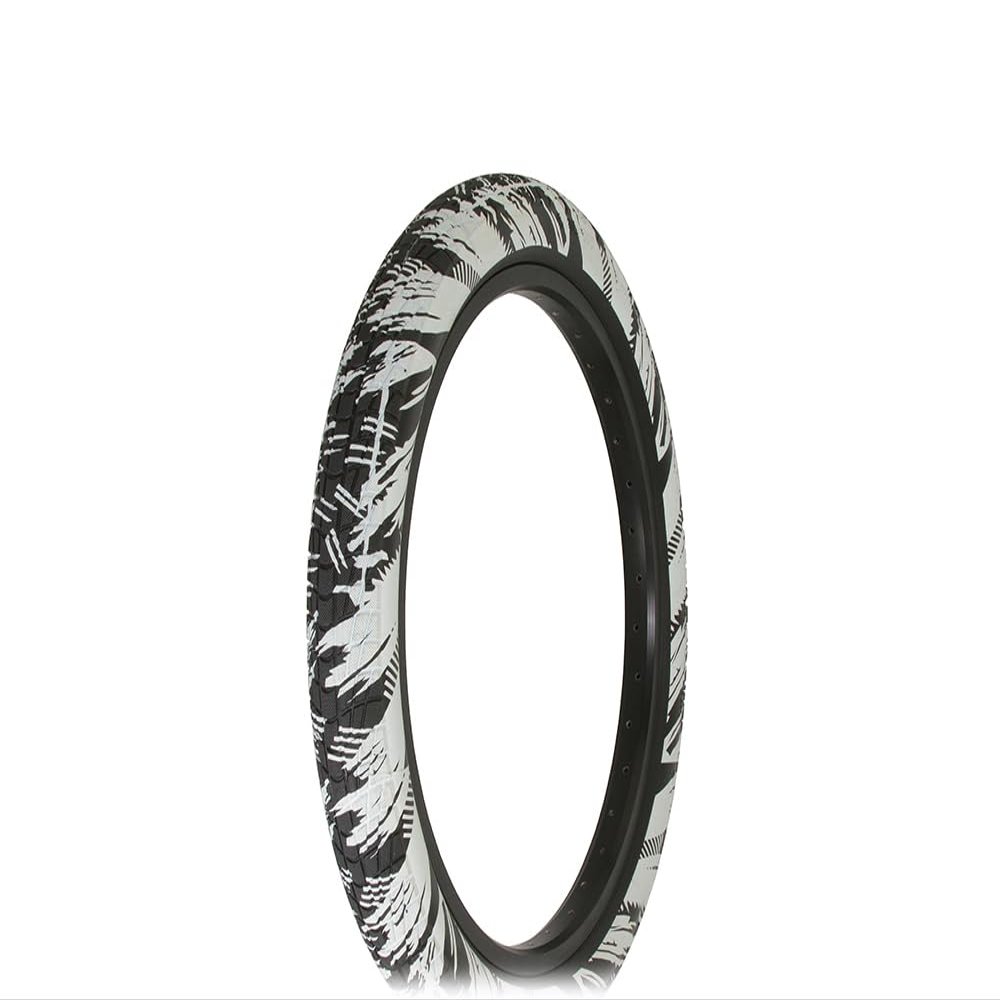 Lowrider Bike Tire 20 x 2.35 Fire Ball White R-4602Bike Parts.Bicycle Parts