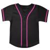 babyhealthy Kids Baseball Jersey Button Down Hip Hop Personalized Sport T Shirts Tops for Boys White view 1