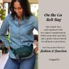Baggallini On the Go Belt Bag Waist Pack, Crimson Red Twill view 2