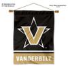 College Flags & Banners Co. Vanderbilt Commodores Banner with Hanging Pole view 2