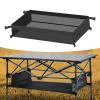 Aymzbd Under Table Storage Bag Mesh Bag Easy to Use Picnic Table Organizer Pouch Camping Table Rack Bag,for Fishing Trips Gardening, 67cmx40cmx15cm view 4