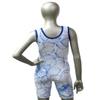 Matman USA The Blossoms Women's Wrestling Singlet (Royal/White, 3X-Large) view 4
