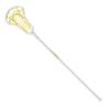 STX Crux Pro Women's Complete Elite Lacrosse Stick, White, Strung with Yellow Lock Pocket, 7/8" Crux Pro Handle view 1