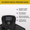 TOOLITIN Bike Pump with Precision Digital Pressure Gauge,Floor Bicycle Tire Pump Compatible with Presta and Schrader Valve, Air Pump for Bicycle, Balls, Scooter, etc. view 3