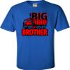 4T Royal Toddler Big Brother Red Dump Truck Toddler T-Shirt view 4