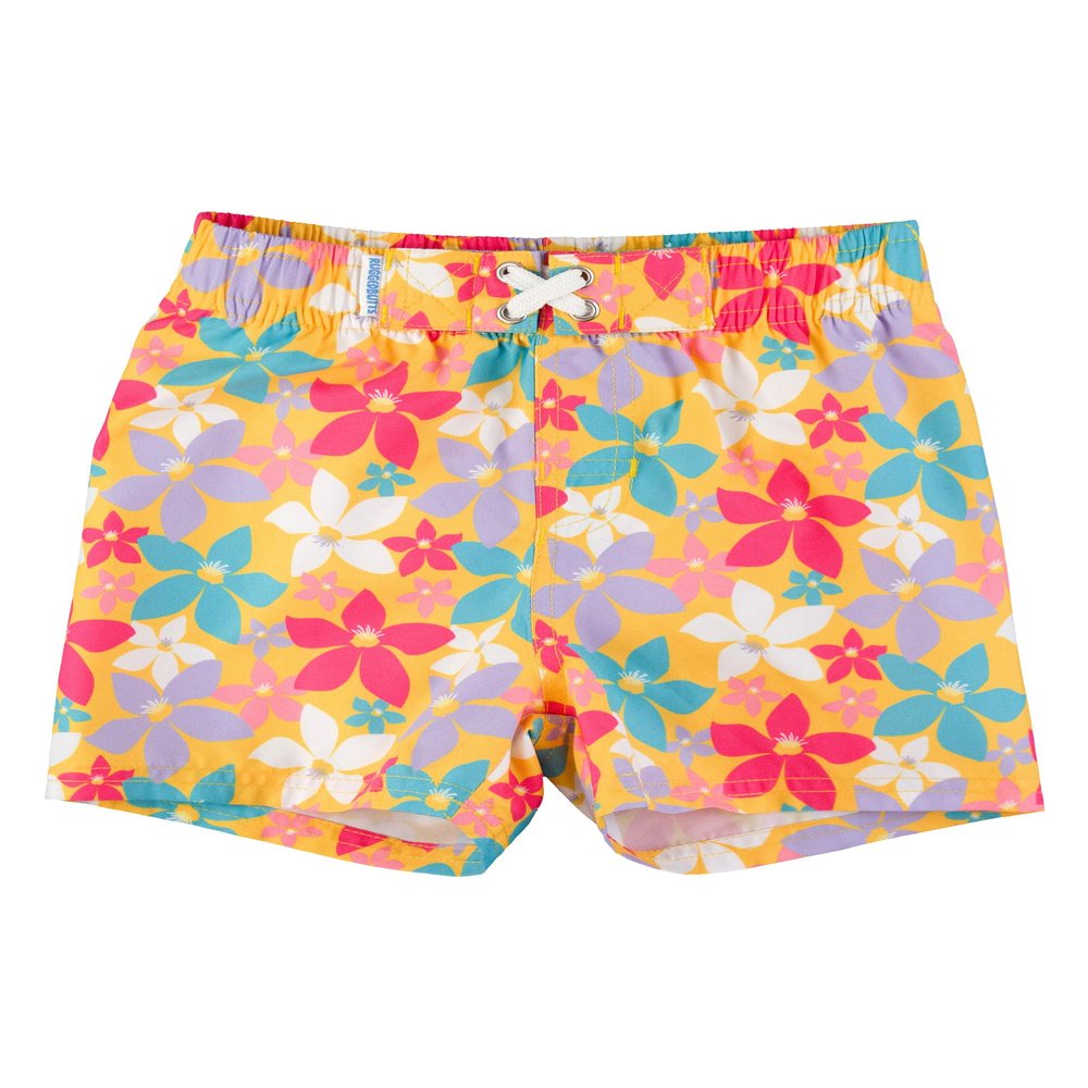 RUGGEDBUTTS Boys UPF50+ Sun Protection Fruits & Florals Swim Trunks - Endless Summer Floral, 3-6m
