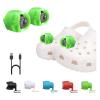 RAHAN 2 Pcs Rechargeable Clog Lights for Shoes Headlights Camping Lights Flashlights Cute Shoe Charms Accessories for Adults Novelty Clip on Clog Light for Camping Essential, Dog Walking view 1